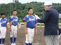 三條新聞社杯争奪県央地域選抜少年野球大会2024優勝した旭スポーツ少年団