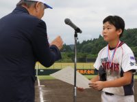 優秀選手賞の藤田柊雅選手（石川ビクトリーズ）